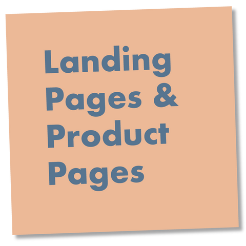 Landing Pages / Product Pages
